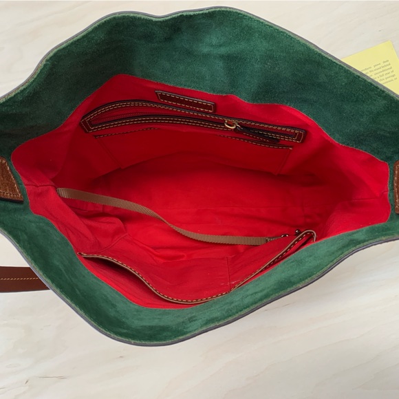 Dooney & Bourke Derby Florentine Hobo Brown Leather Purse - Picture 7 of 11